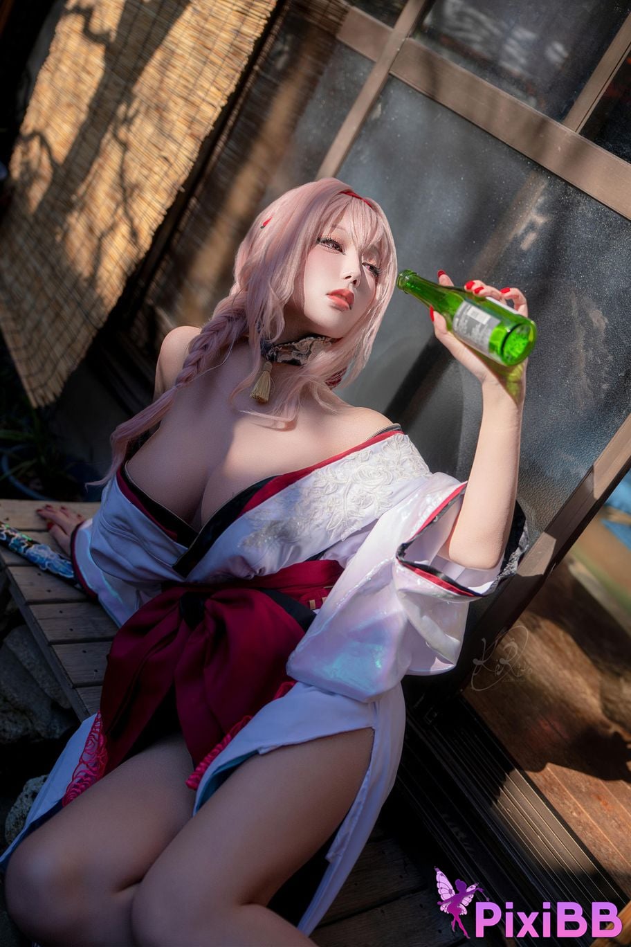 Cosplayer cut Celia red lotus shadow flower of longing PixiBB.COM 012