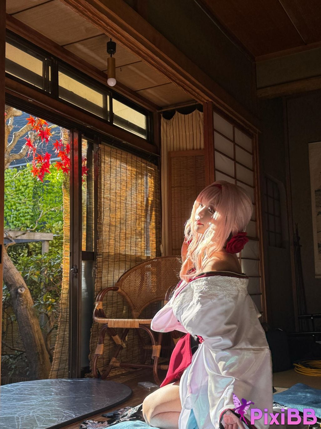 Cosplayer cut Celia red lotus shadow flower of longing PixiBB.COM 031