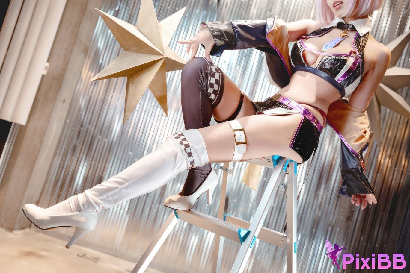 Cosplayer cut Celia FGO Matthew Racing Suit PixiBB.COM 002