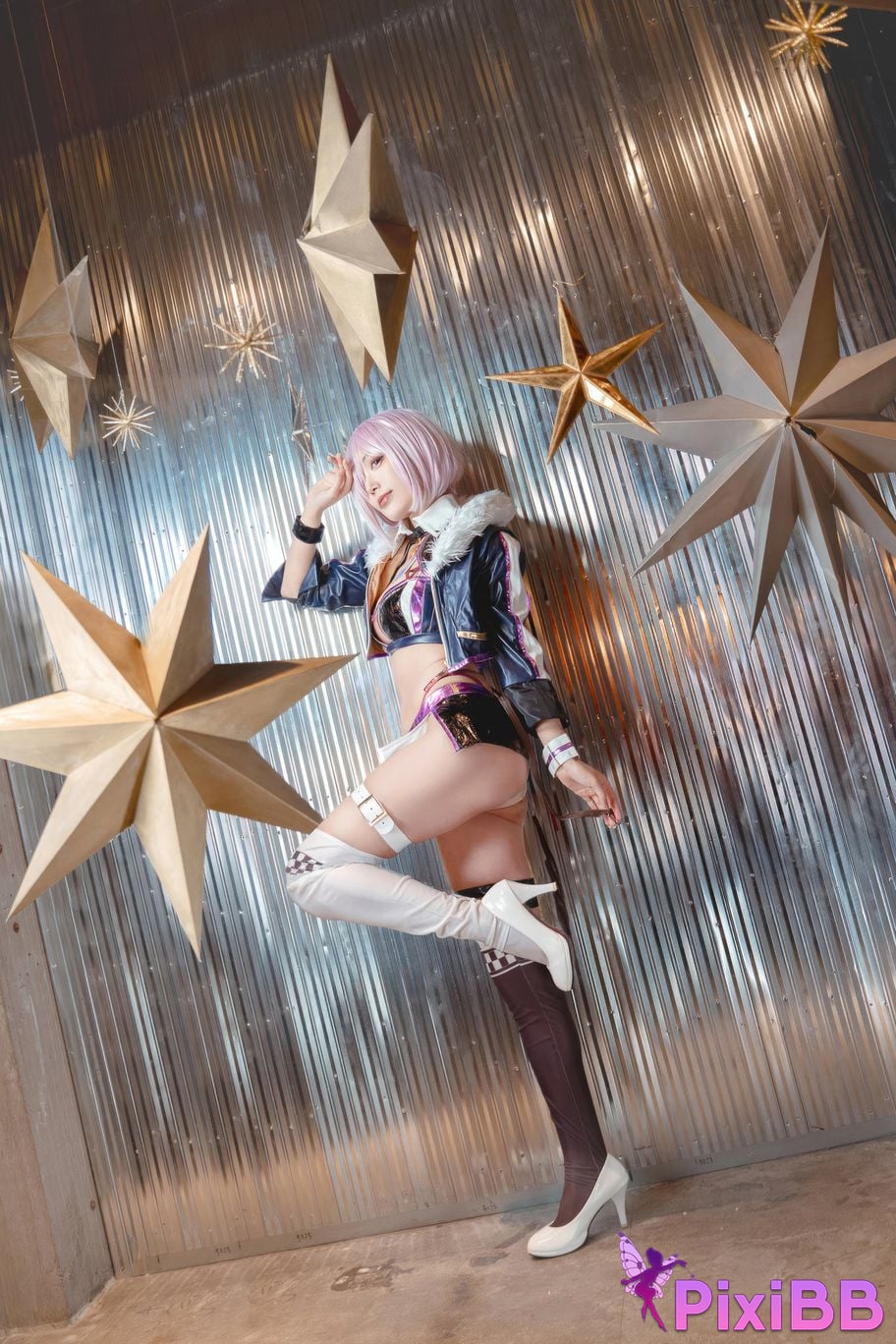 Cosplayer cut Celia FGO Matthew Racing Suit PixiBB.COM 006