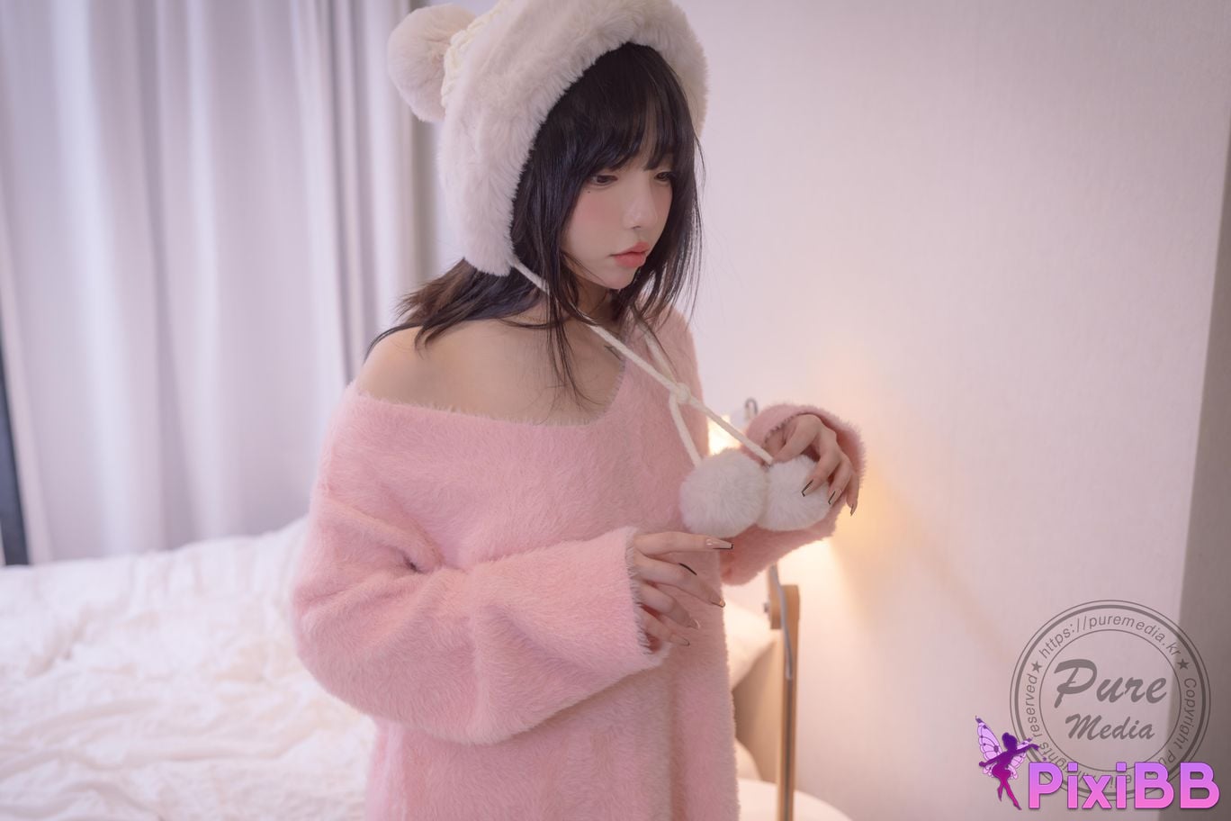 Pure Media Vol.266 Jelly Cutie Rabbit and Pink Hole PixiBB.COM 034