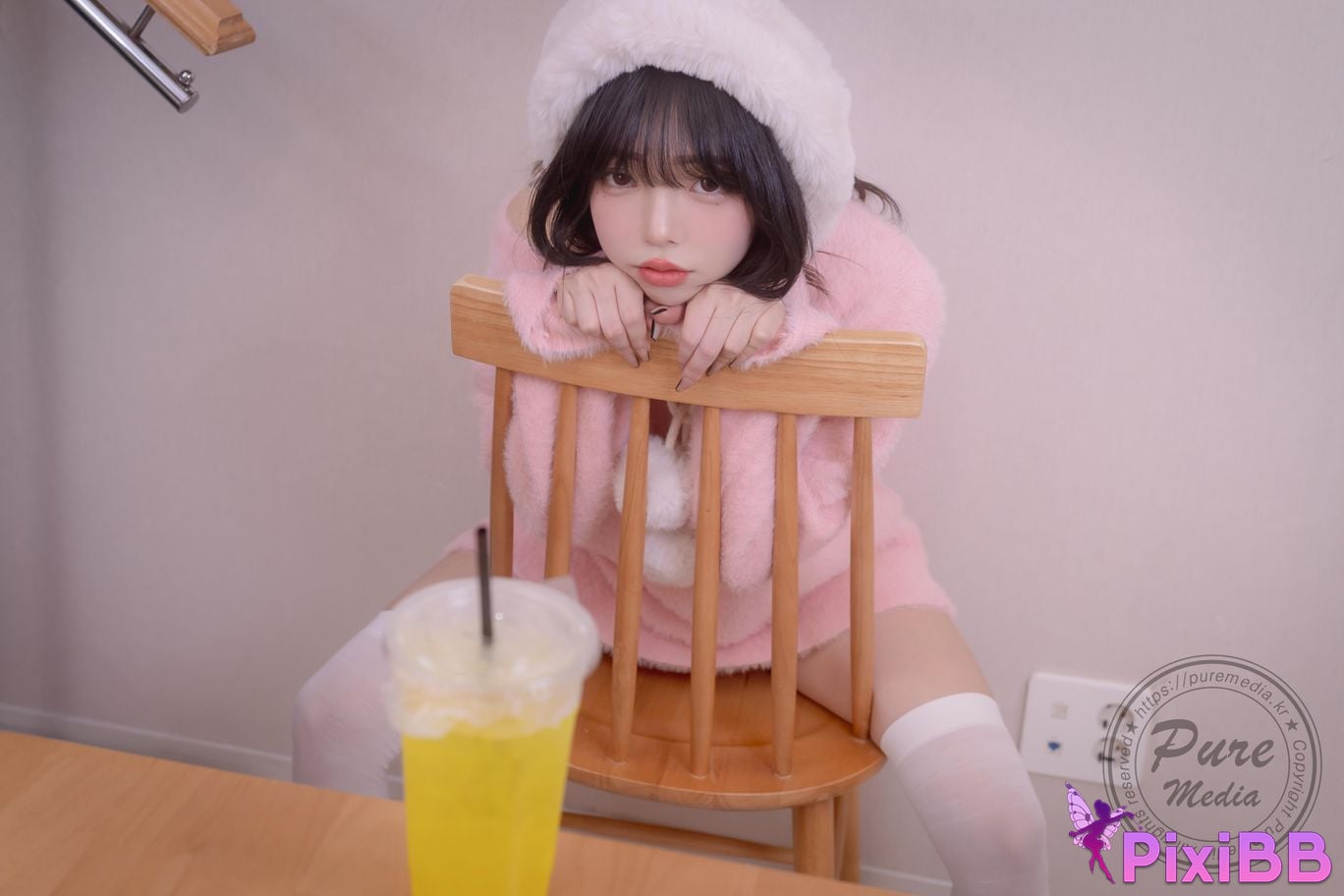 Pure Media Vol.266 Jelly Cutie Rabbit and Pink Hole PixiBB.COM 035