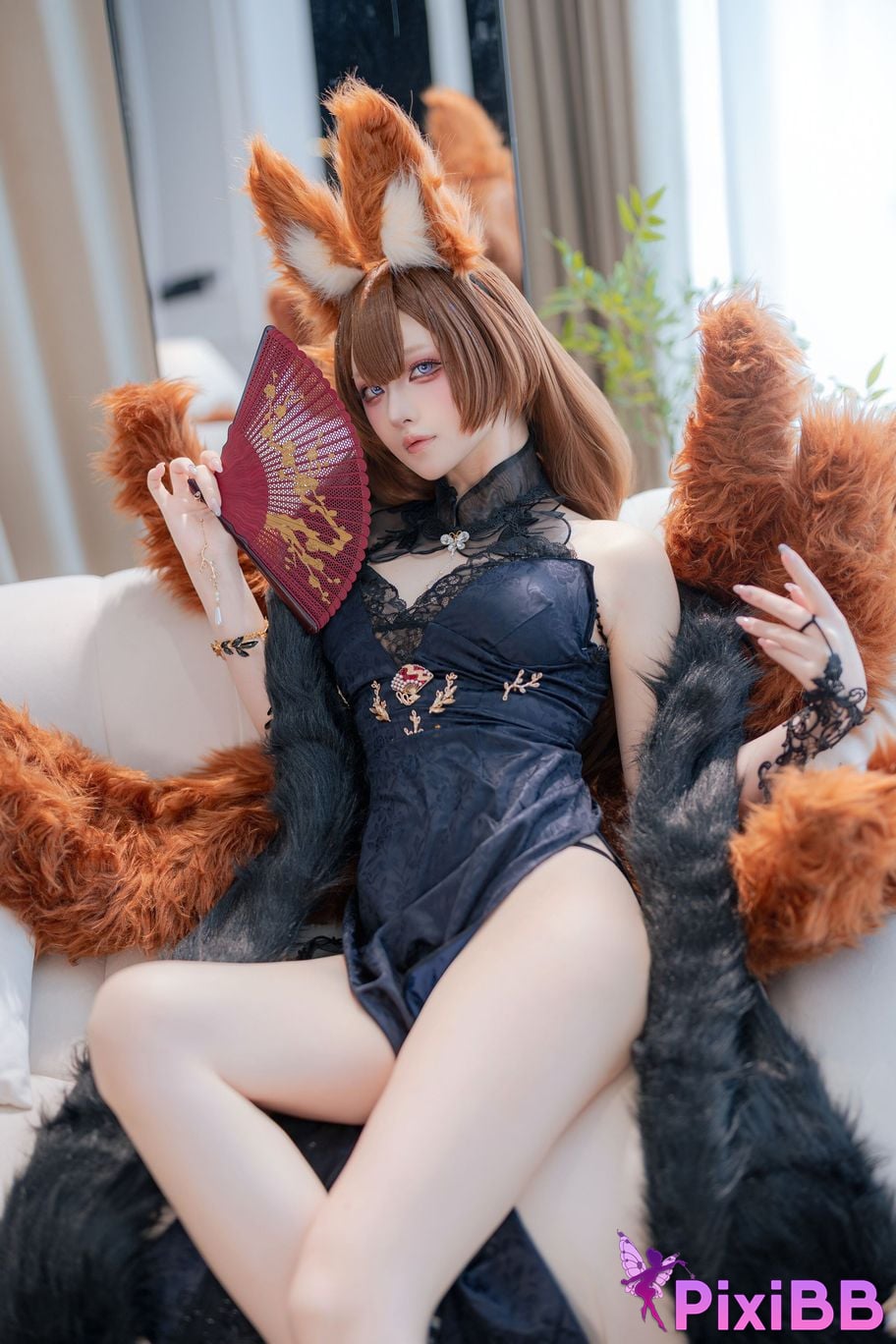 Cosplay Island Fish Azur Blue Route Sky City Dress PixiBB.COM 006