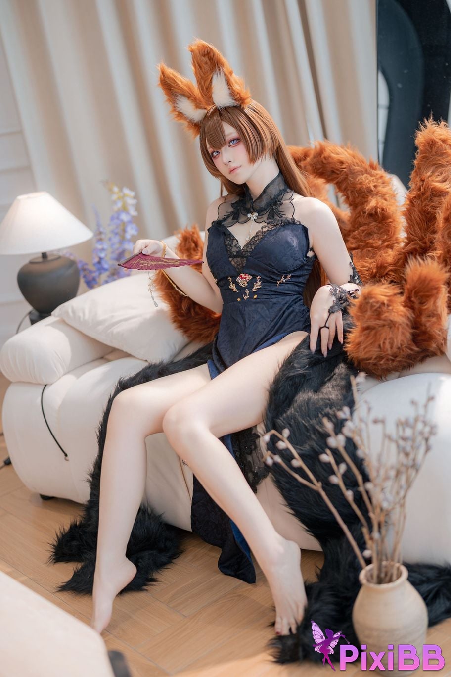 Cosplay Island Fish Azur Blue Route Sky City Dress PixiBB.COM 044