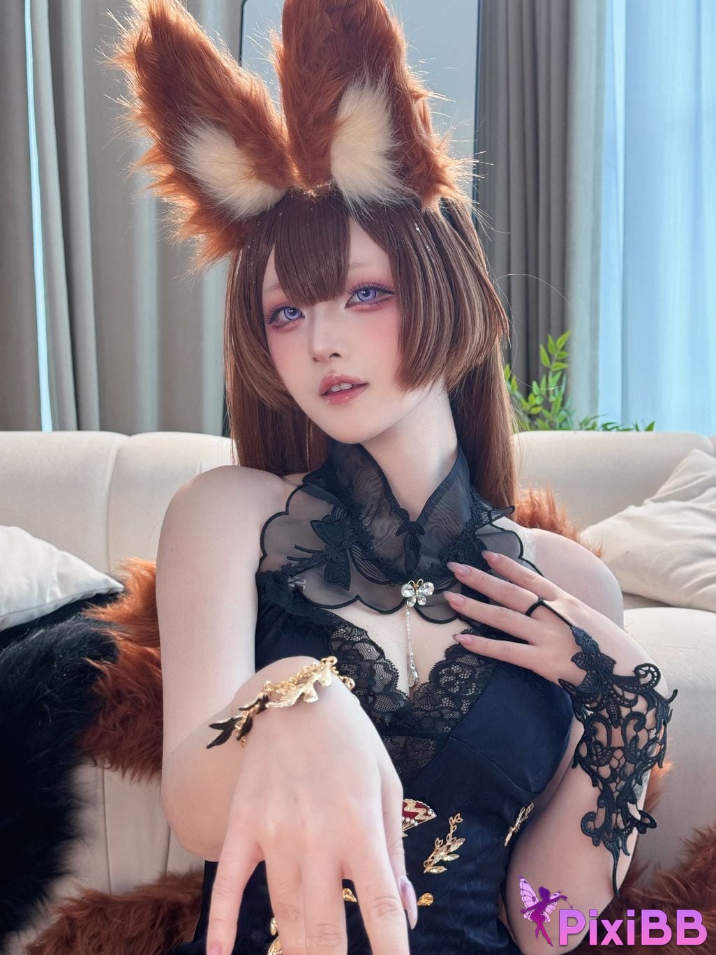 Cosplay Island Fish Azur Blue Route Sky City Dress PixiBB.COM 061