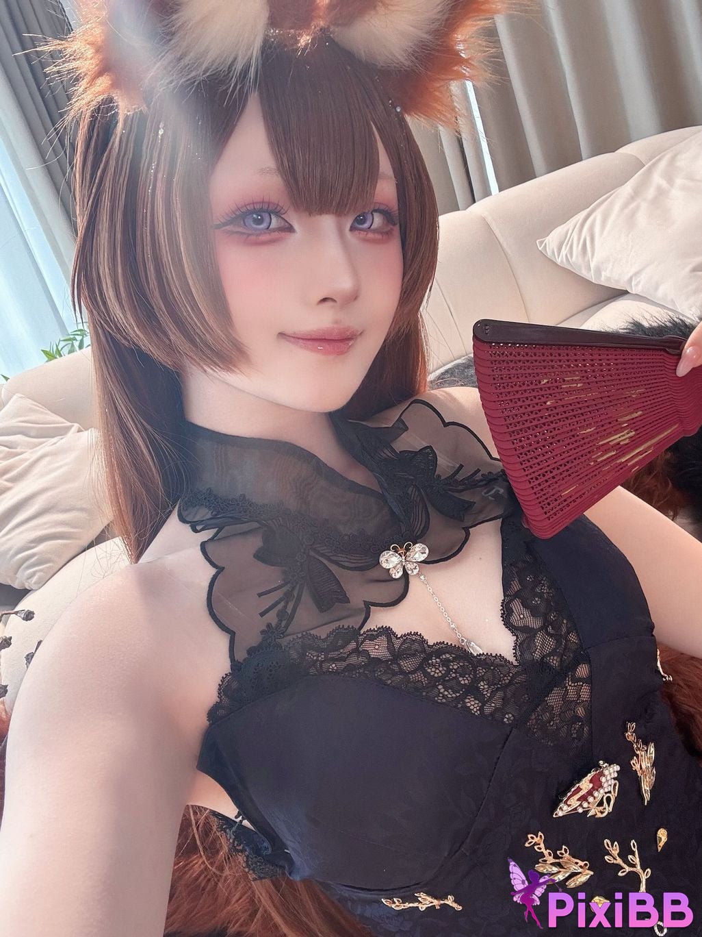 Cosplay Island Fish Azur Blue Route Sky City Dress PixiBB.COM 063