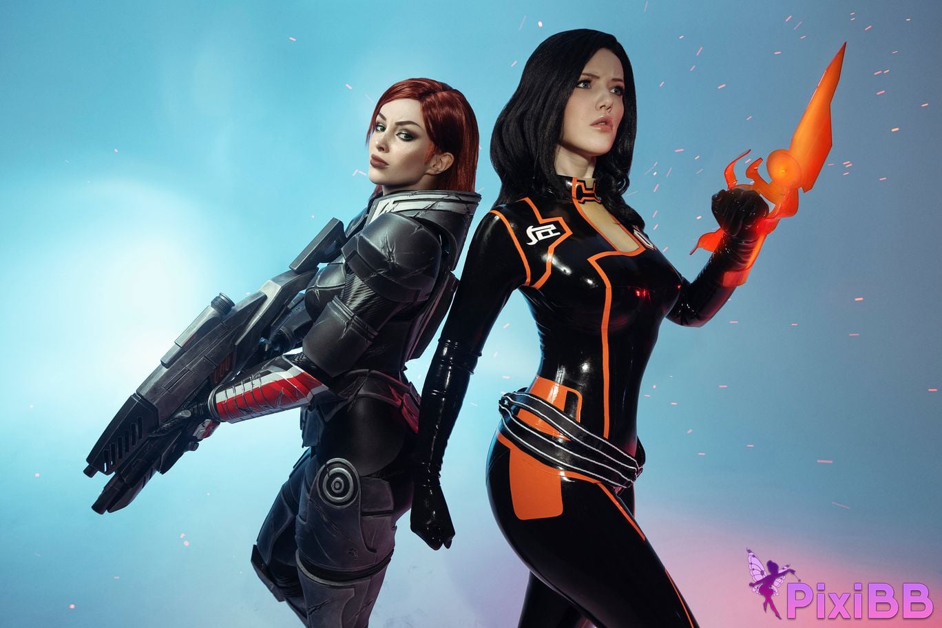 Lada Lyumos & Lady Melamori Commander Shepard & Miranda Lawson PixiBB.COM 13