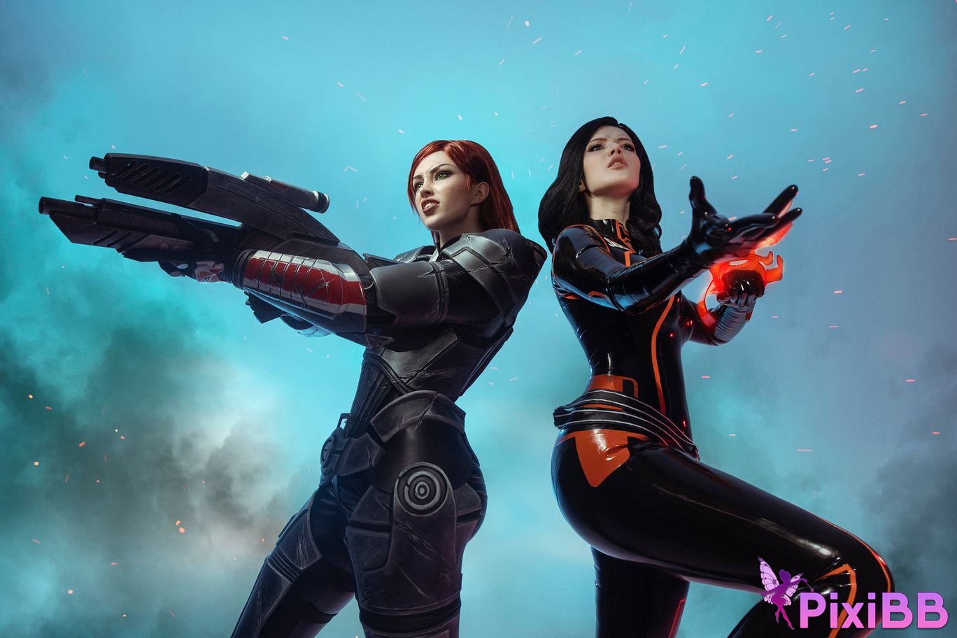 Lada Lyumos & Lady Melamori Commander Shepard & Miranda Lawson PixiBB.COM 14