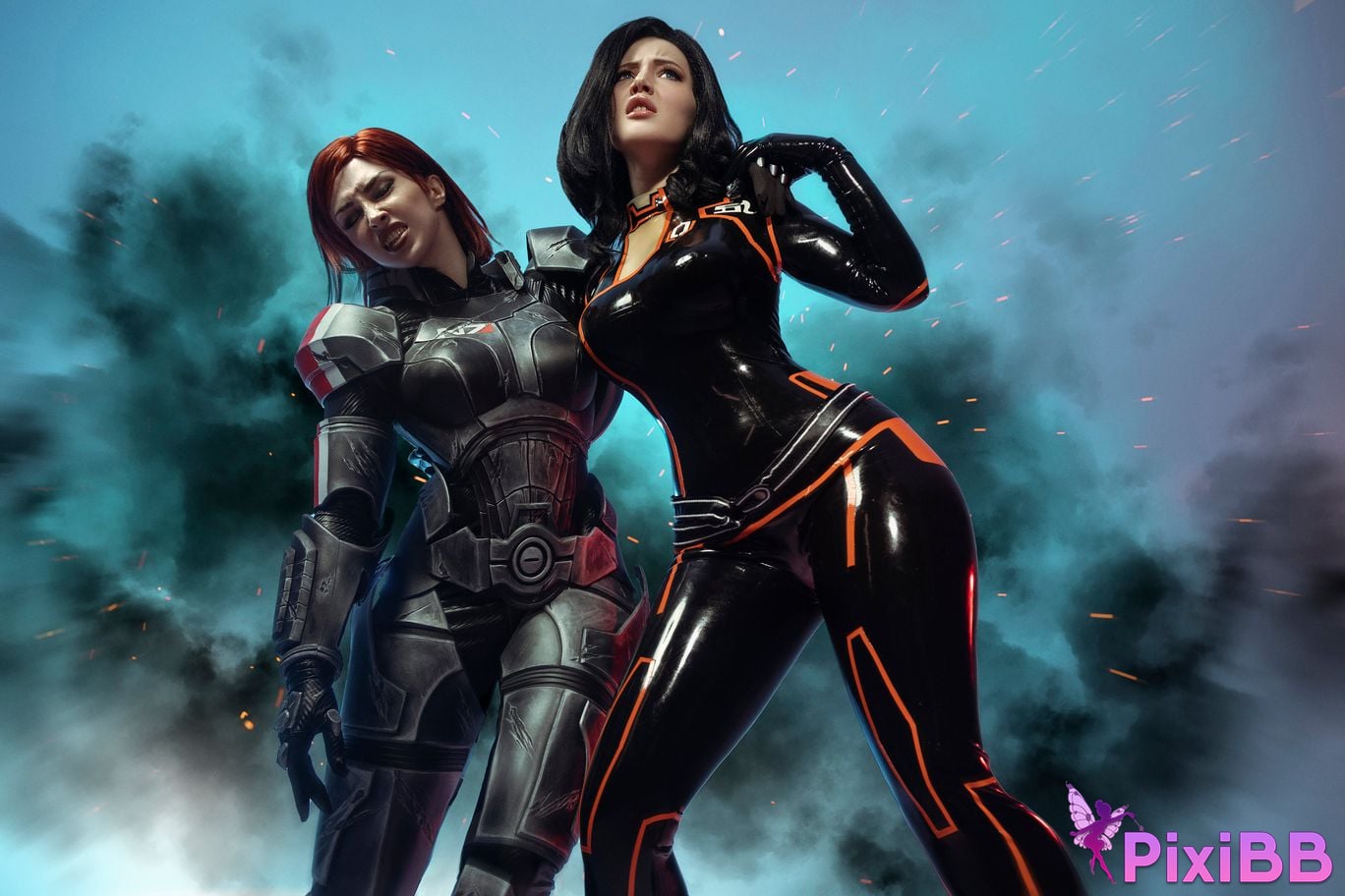 Lada Lyumos & Lady Melamori Commander Shepard & Miranda Lawson PixiBB.COM 16