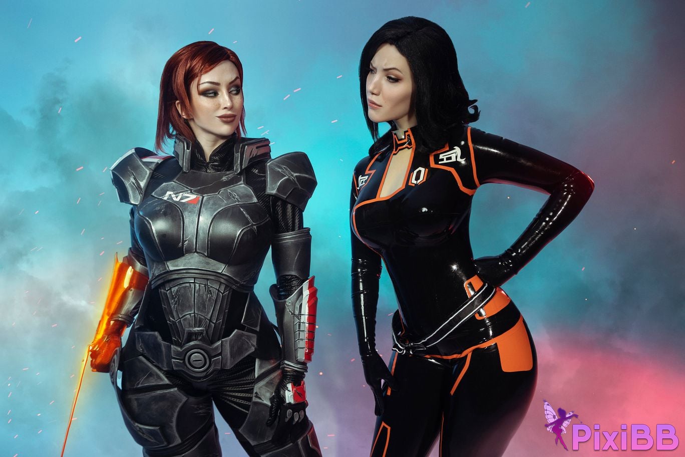 Lada Lyumos & Lady Melamori Commander Shepard & Miranda Lawson PixiBB.COM 18