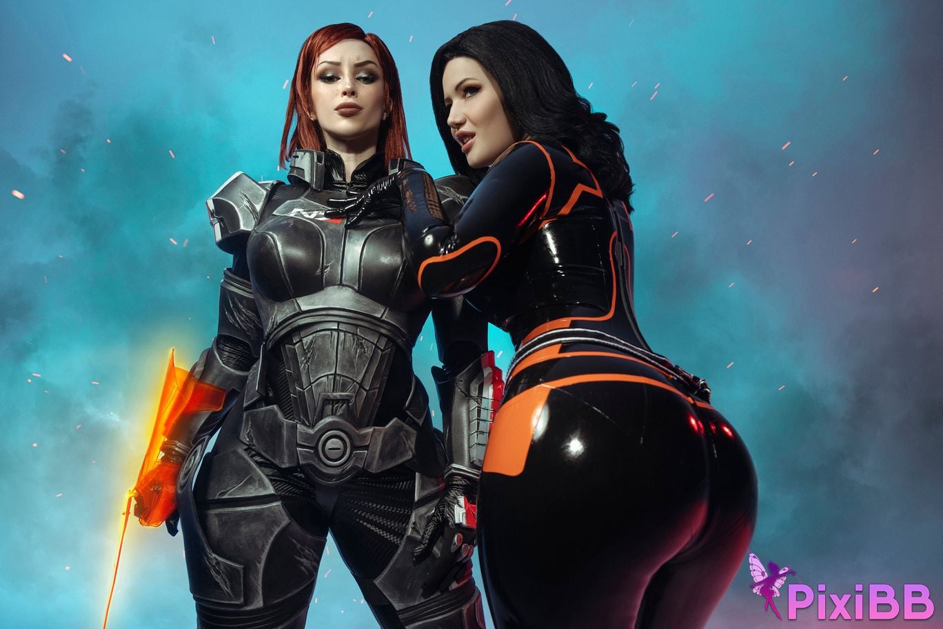 Lada Lyumos & Lady Melamori Commander Shepard & Miranda Lawson PixiBB.COM 19
