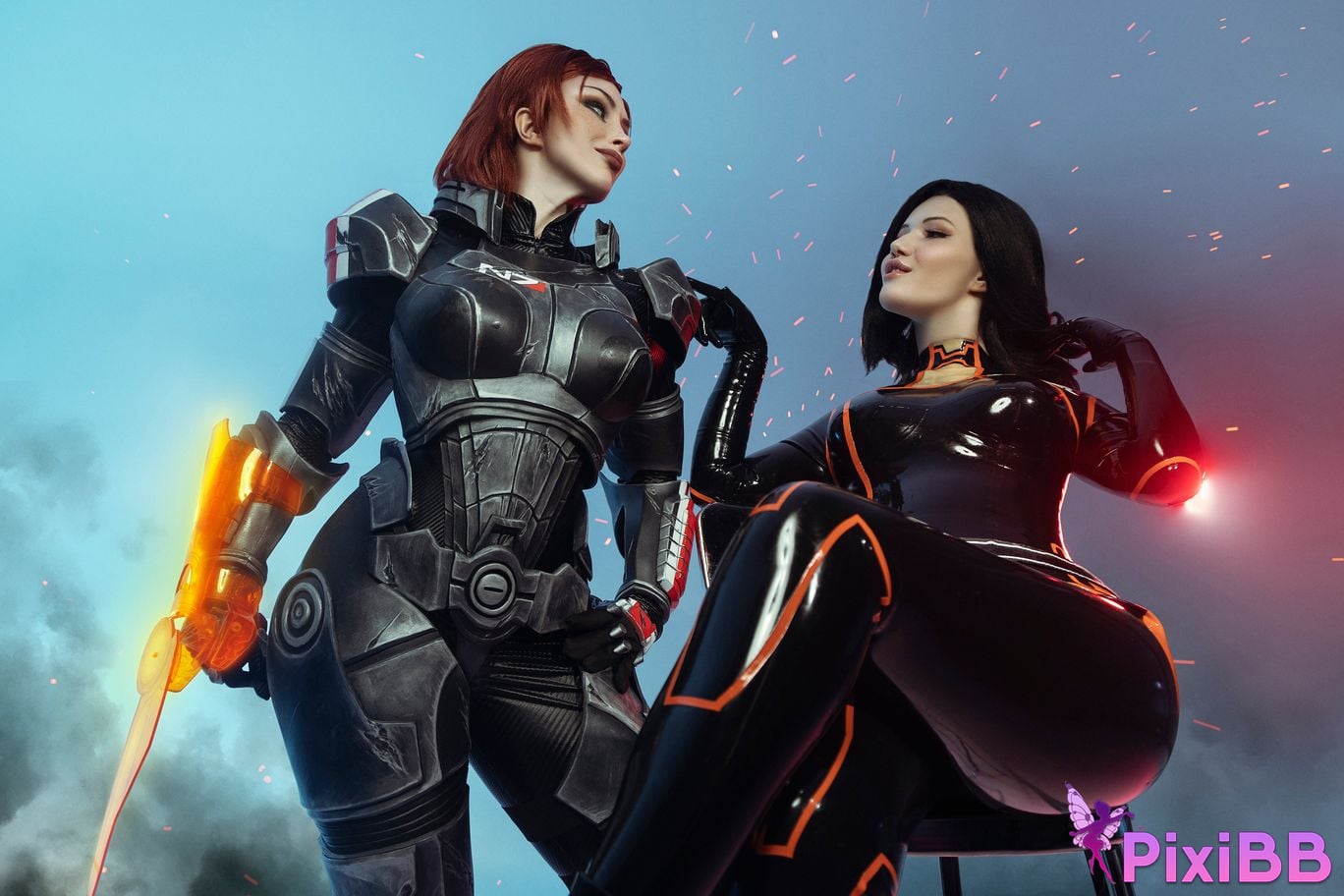 Lada Lyumos & Lady Melamori Commander Shepard & Miranda Lawson PixiBB.COM 23