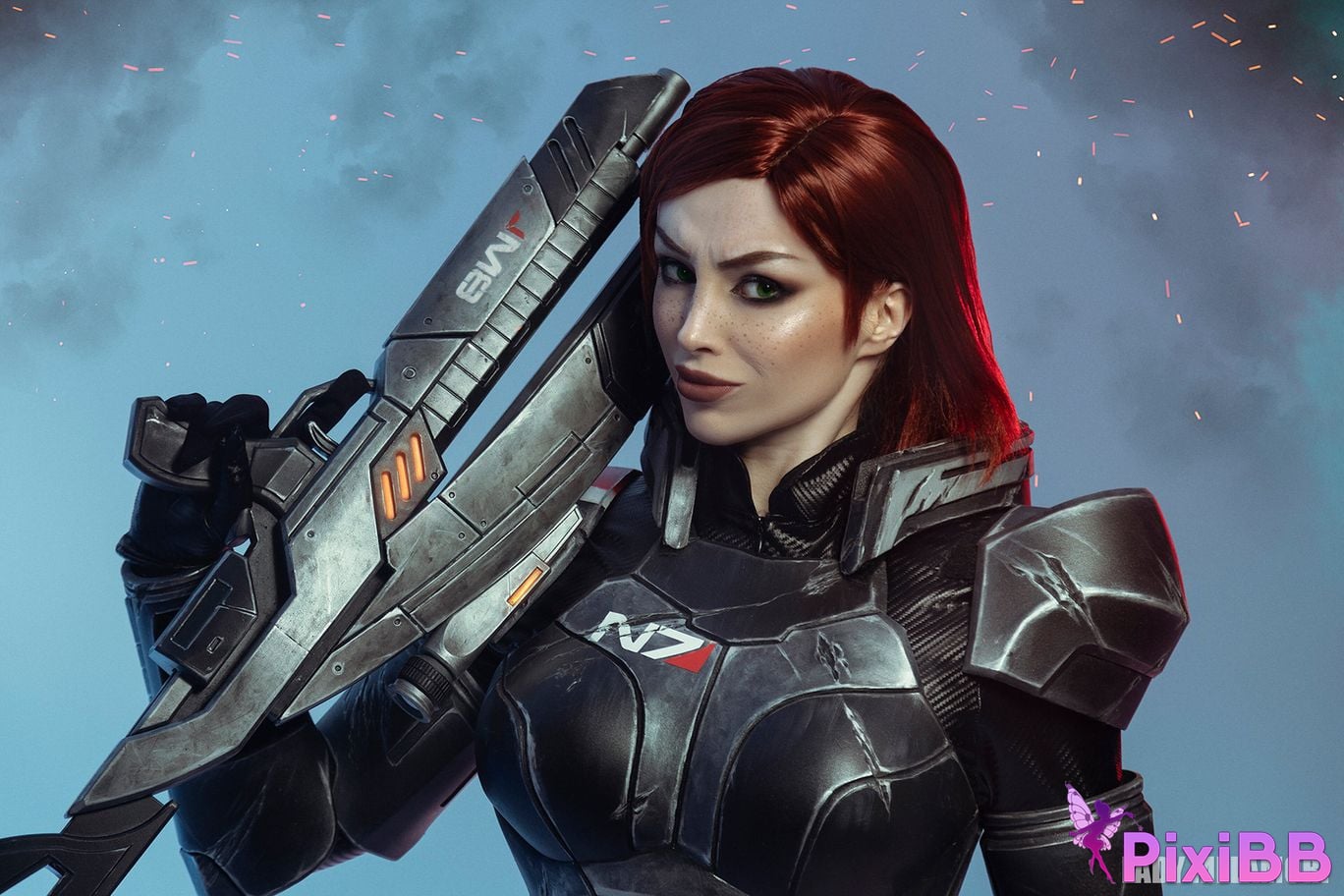 Lada Lyumos & Lady Melamori Commander Shepard & Miranda Lawson PixiBB.COM 44