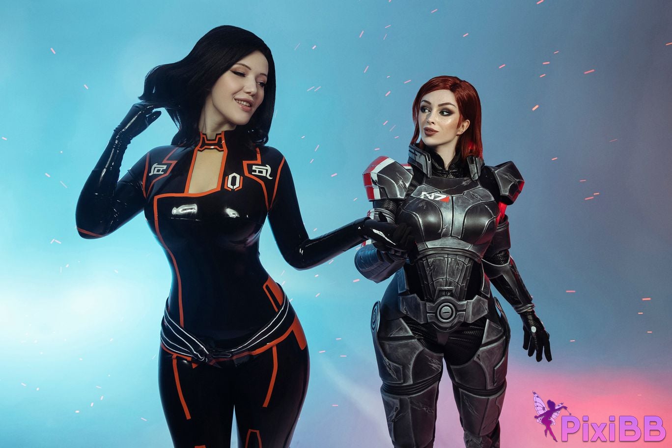 Lada Lyumos & Lady Melamori Commander Shepard & Miranda Lawson PixiBB.COM 9