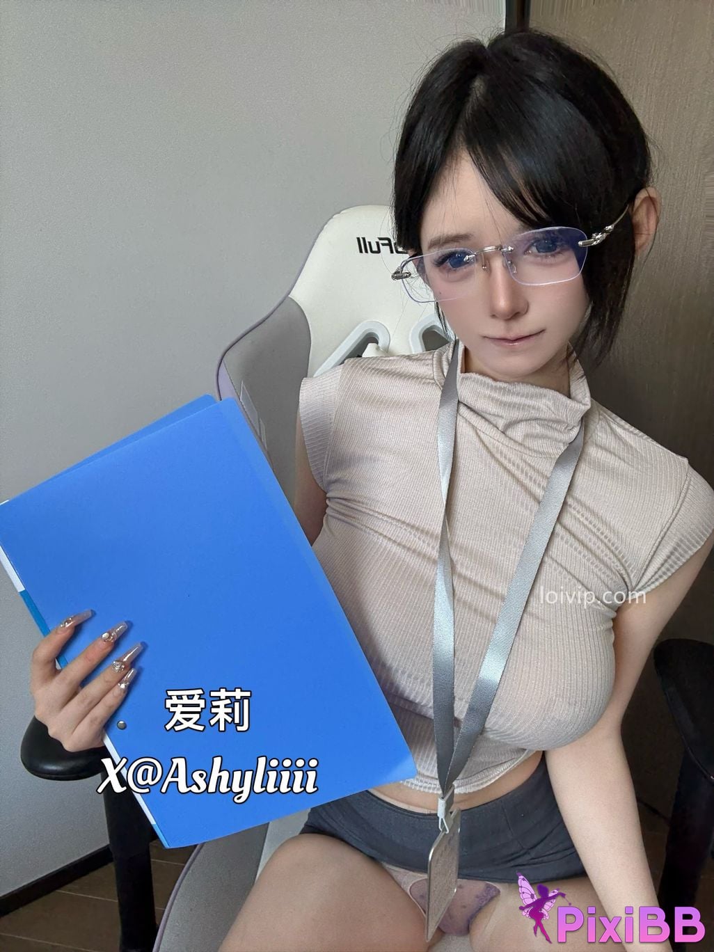 Cosplay Ashyliiii Female Secretary PixiBB.COM 058