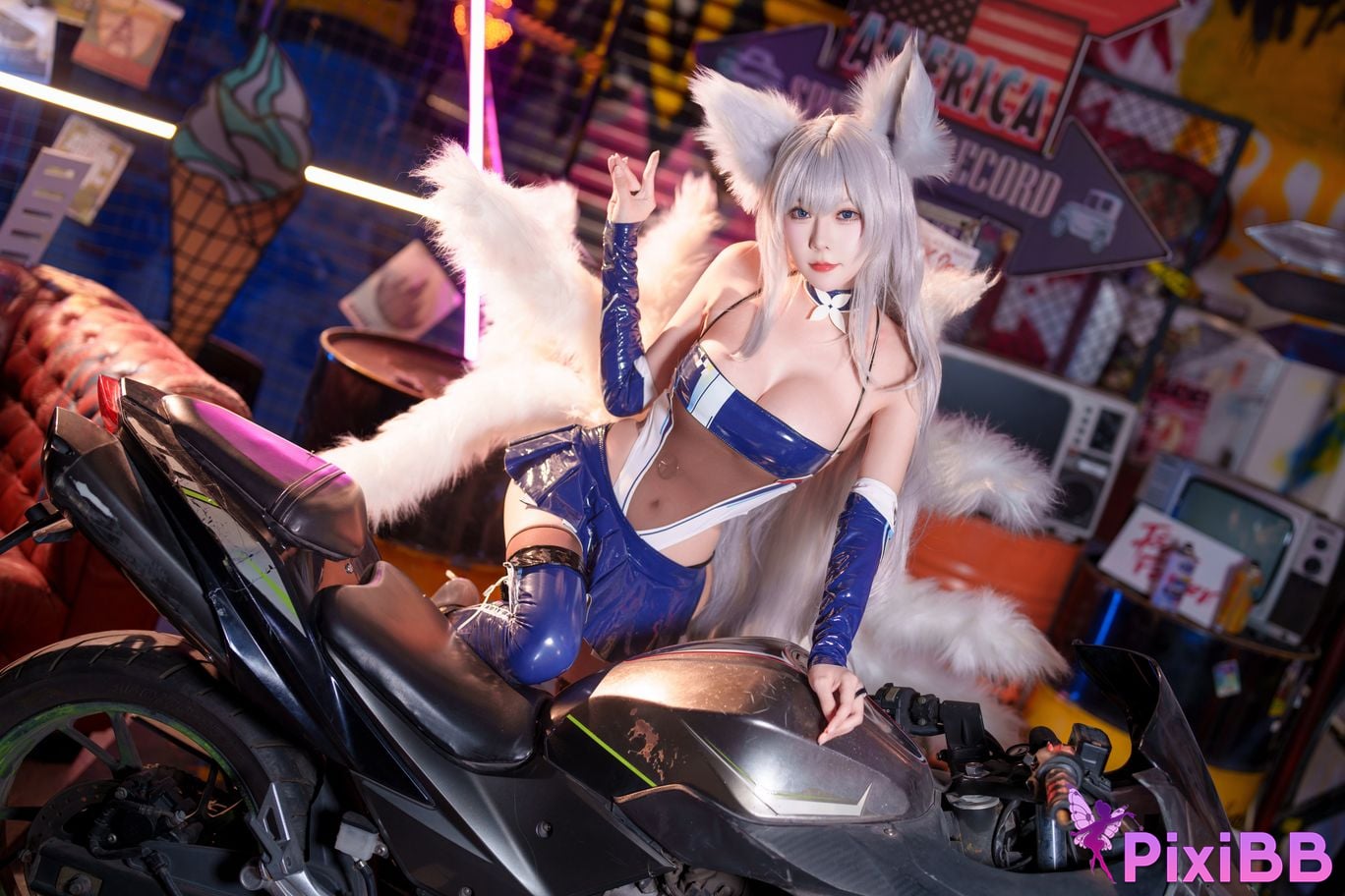 Cosplay Vanilla Meow Lulu Shinoo Racing PixiBB.COM 001