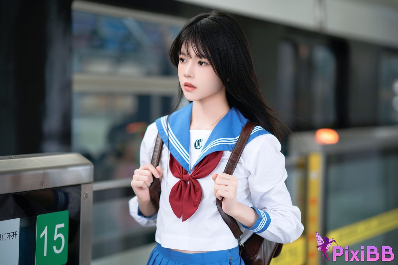 Cosplay Nan Di Subway JK PixiBB.COM 013