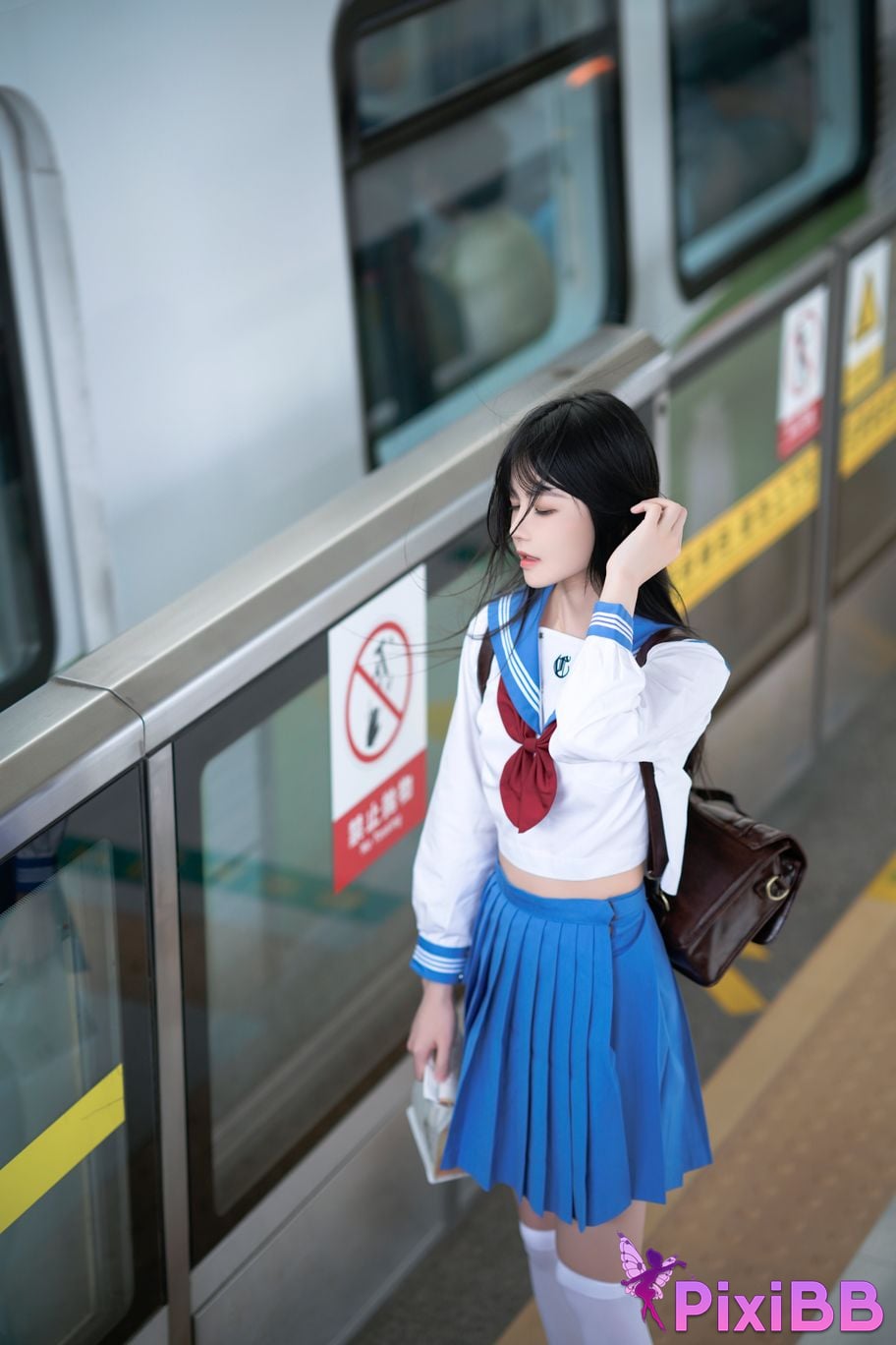 Cosplay Nan Di Subway JK PixiBB.COM 019
