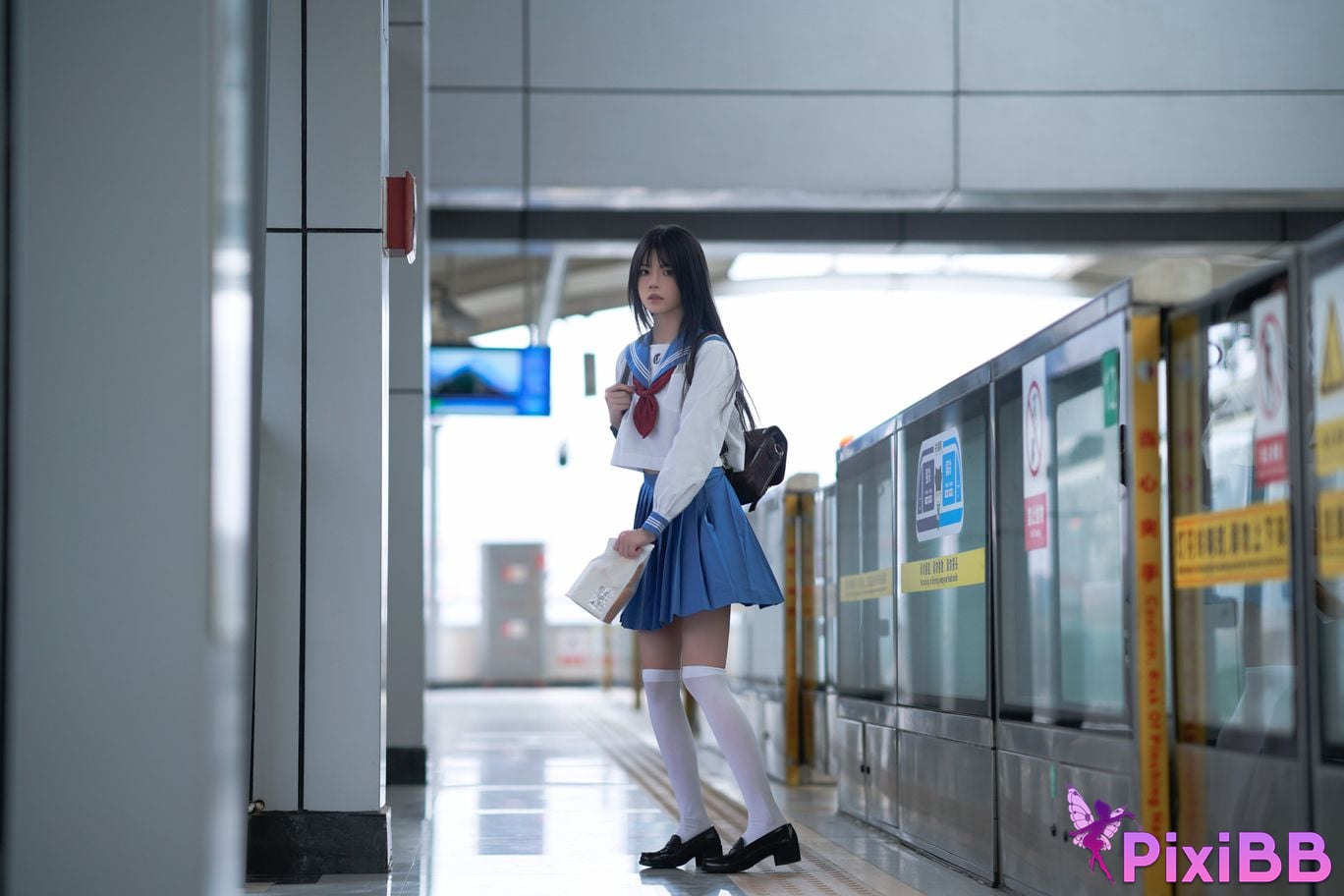Cosplay Nan Di Subway JK PixiBB.COM 020