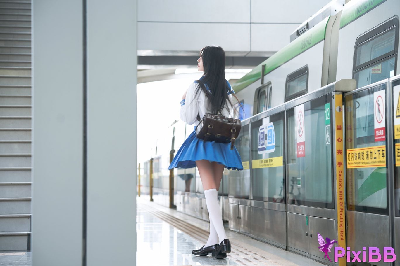 Cosplay Nan Di Subway JK PixiBB.COM 032