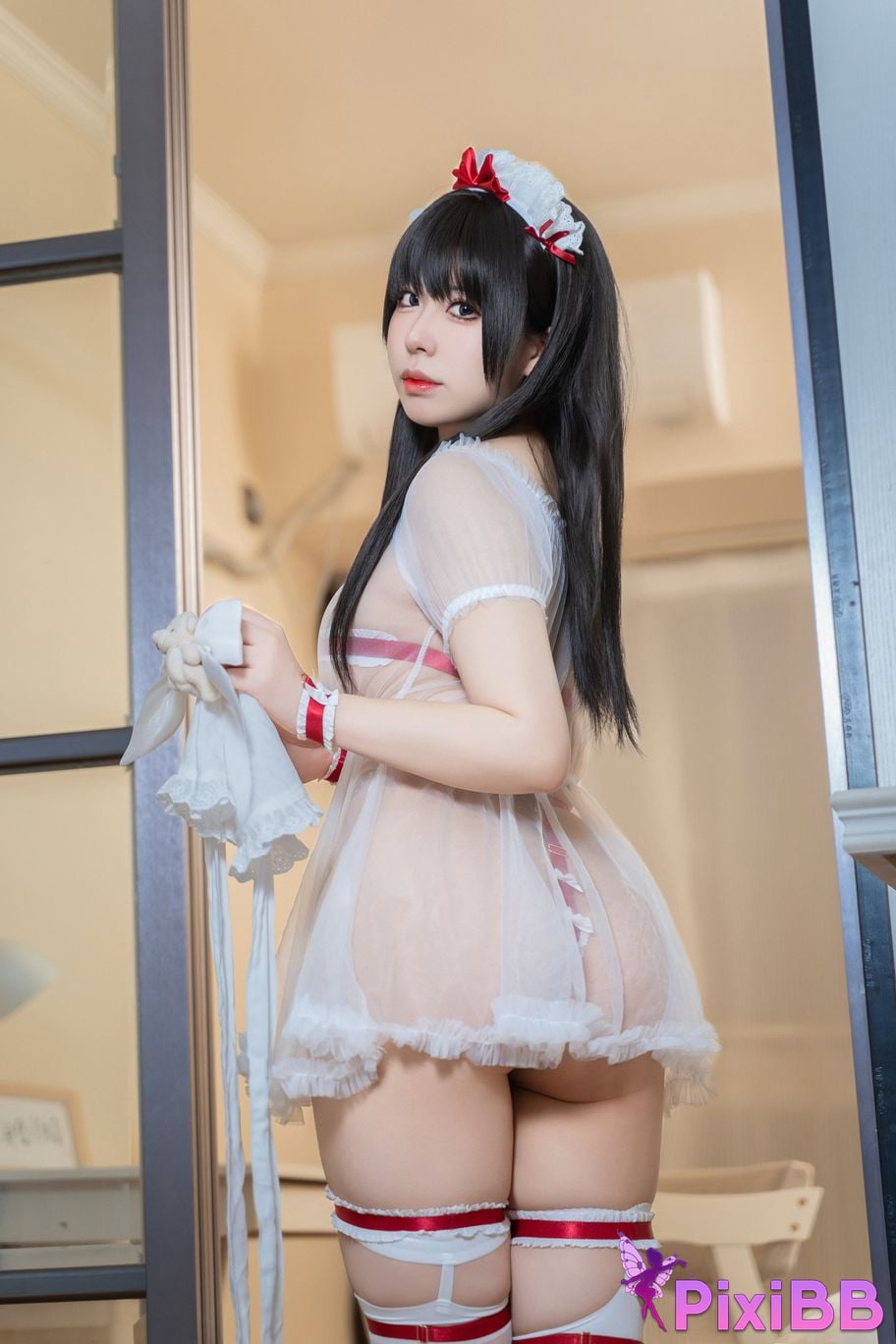 Cosplayer Husensen bear maid PixiBB.COM 010