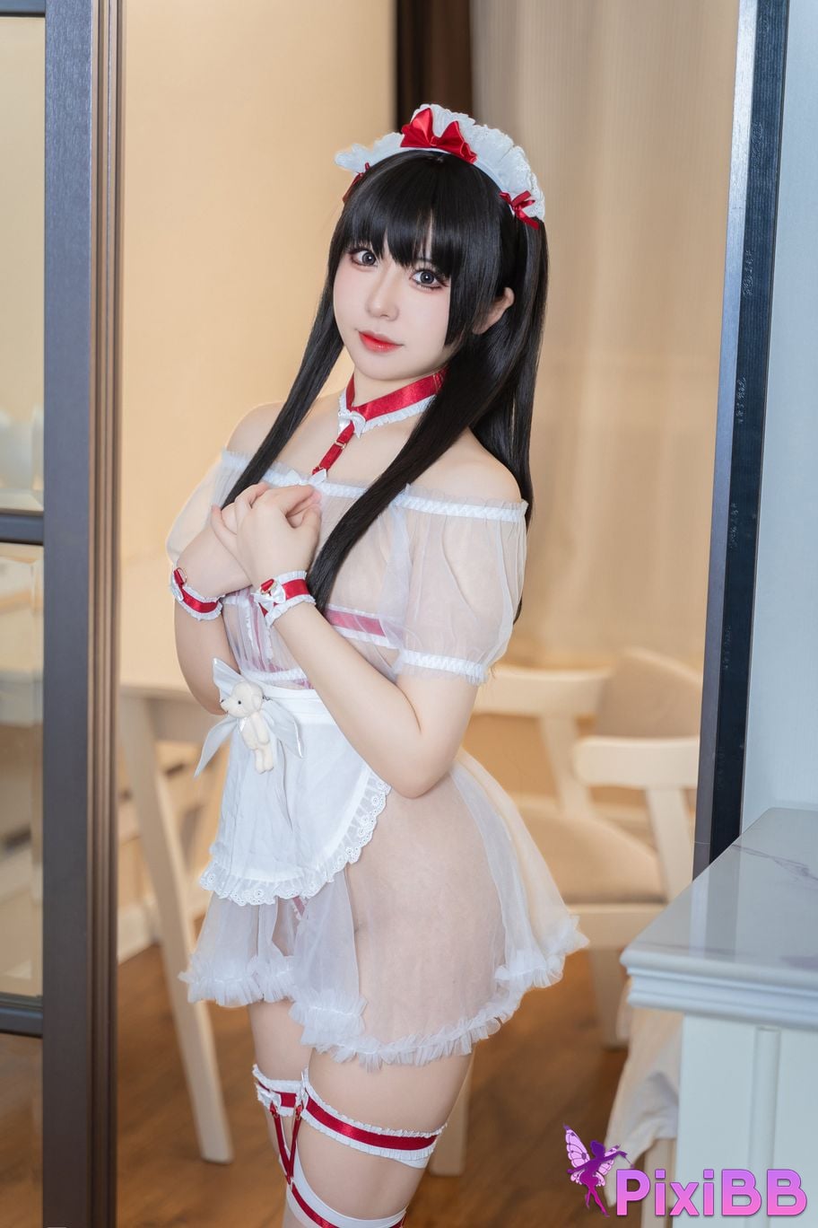 Cosplayer Husensen bear maid PixiBB.COM 012