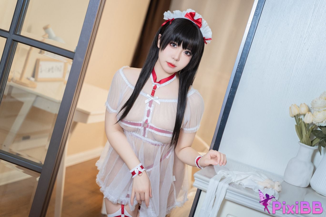 Cosplayer Husensen bear maid PixiBB.COM 014