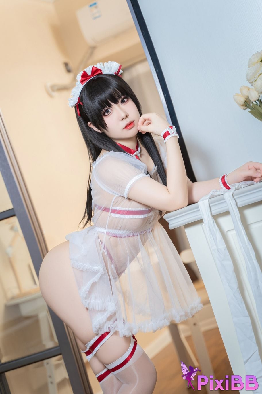 Cosplayer Husensen bear maid PixiBB.COM 015