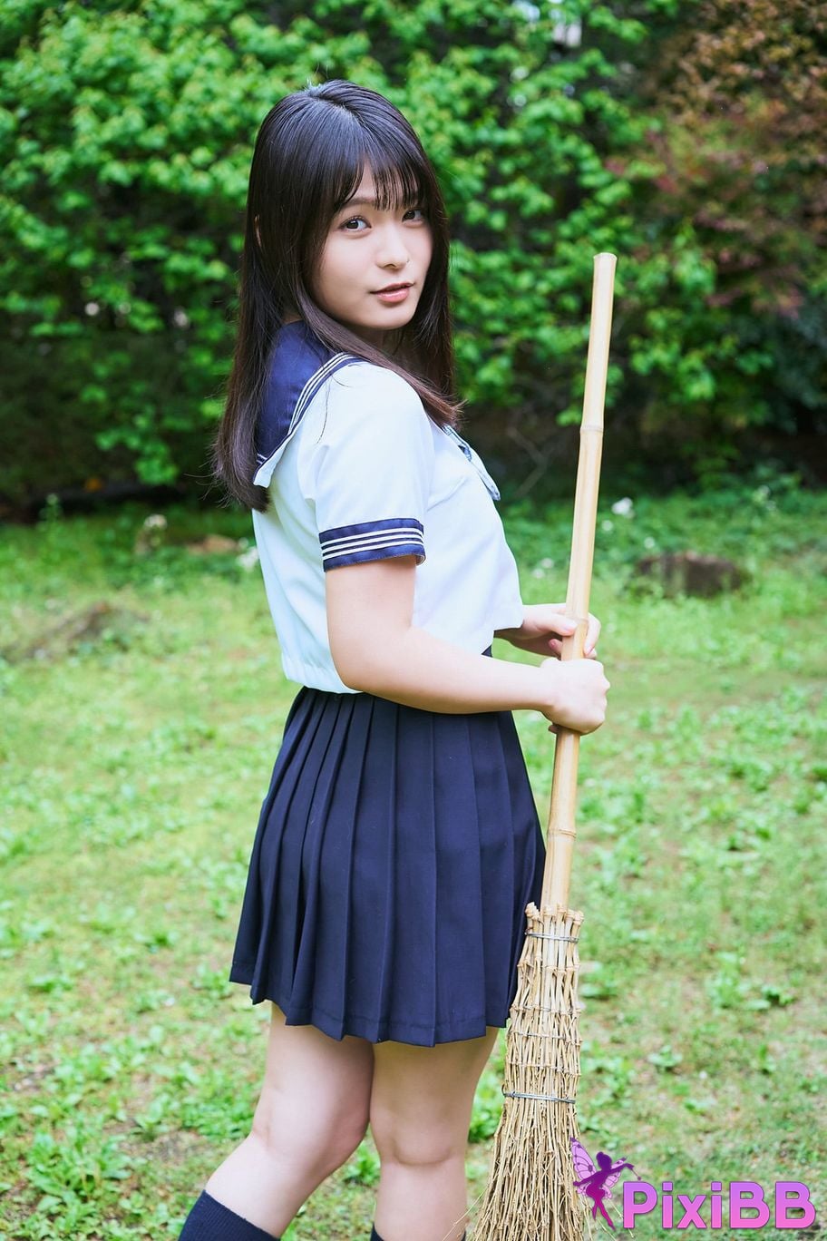 Japanese Idol Mizuki Hoshina Asa Gei Secret digital photo book Vol.4 Lets meet after school sister sailor special PixiBB.COM 005