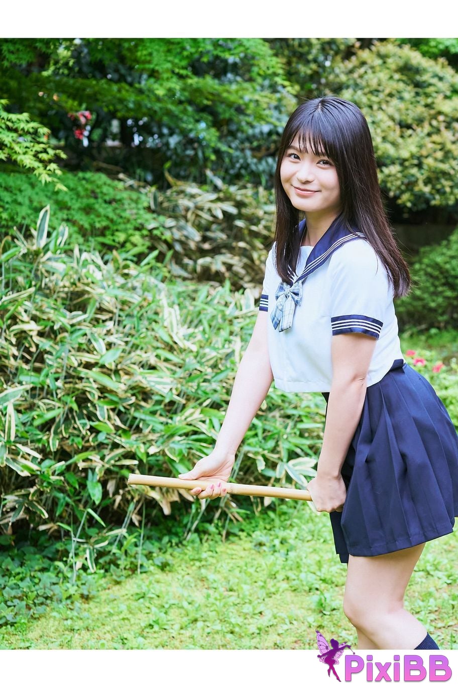 Japanese Idol Mizuki Hoshina Asa Gei Secret digital photo book Vol.4 Lets meet after school sister sailor special PixiBB.COM 008