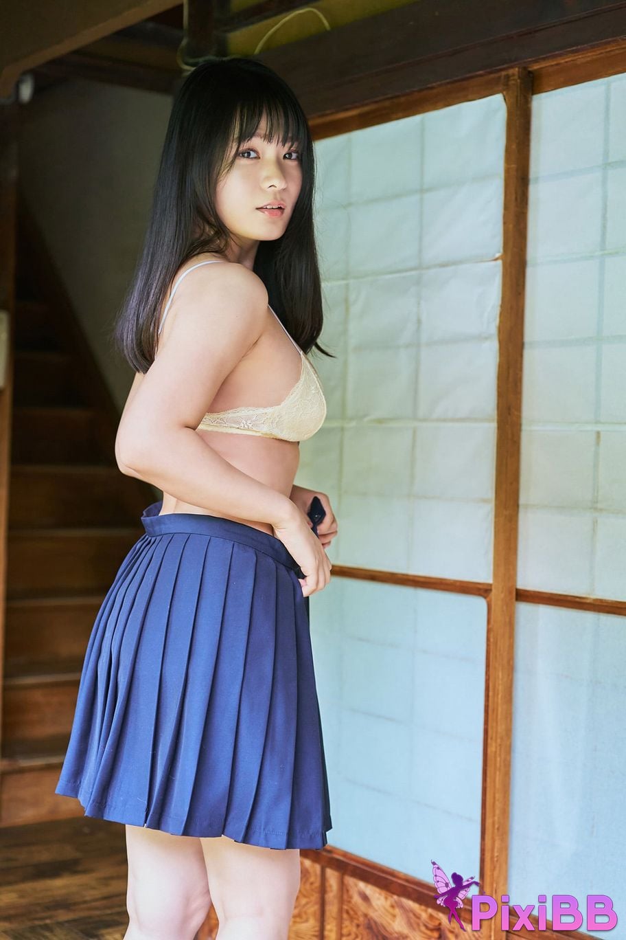 Japanese Idol Mizuki Hoshina Asa Gei Secret digital photo book Vol.4 Lets meet after school sister sailor special PixiBB.COM 021