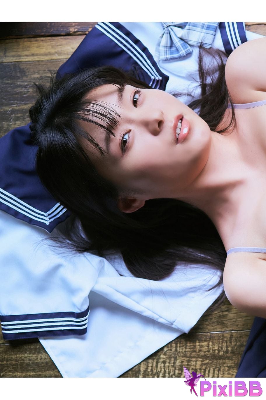 Japanese Idol Mizuki Hoshina Asa Gei Secret digital photo book Vol.4 Lets meet after school sister sailor special PixiBB.COM 030