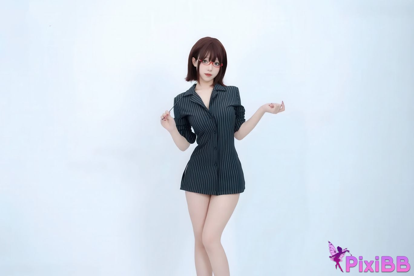 Cosplayer Bangni Bonnie female secretary PixiBB.COM 004