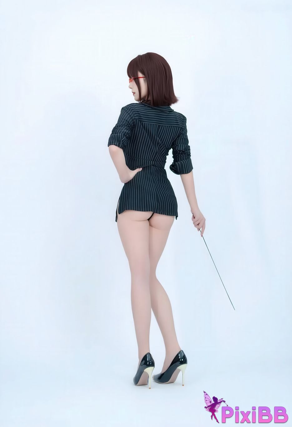 Cosplayer Bangni Bonnie female secretary PixiBB.COM 006