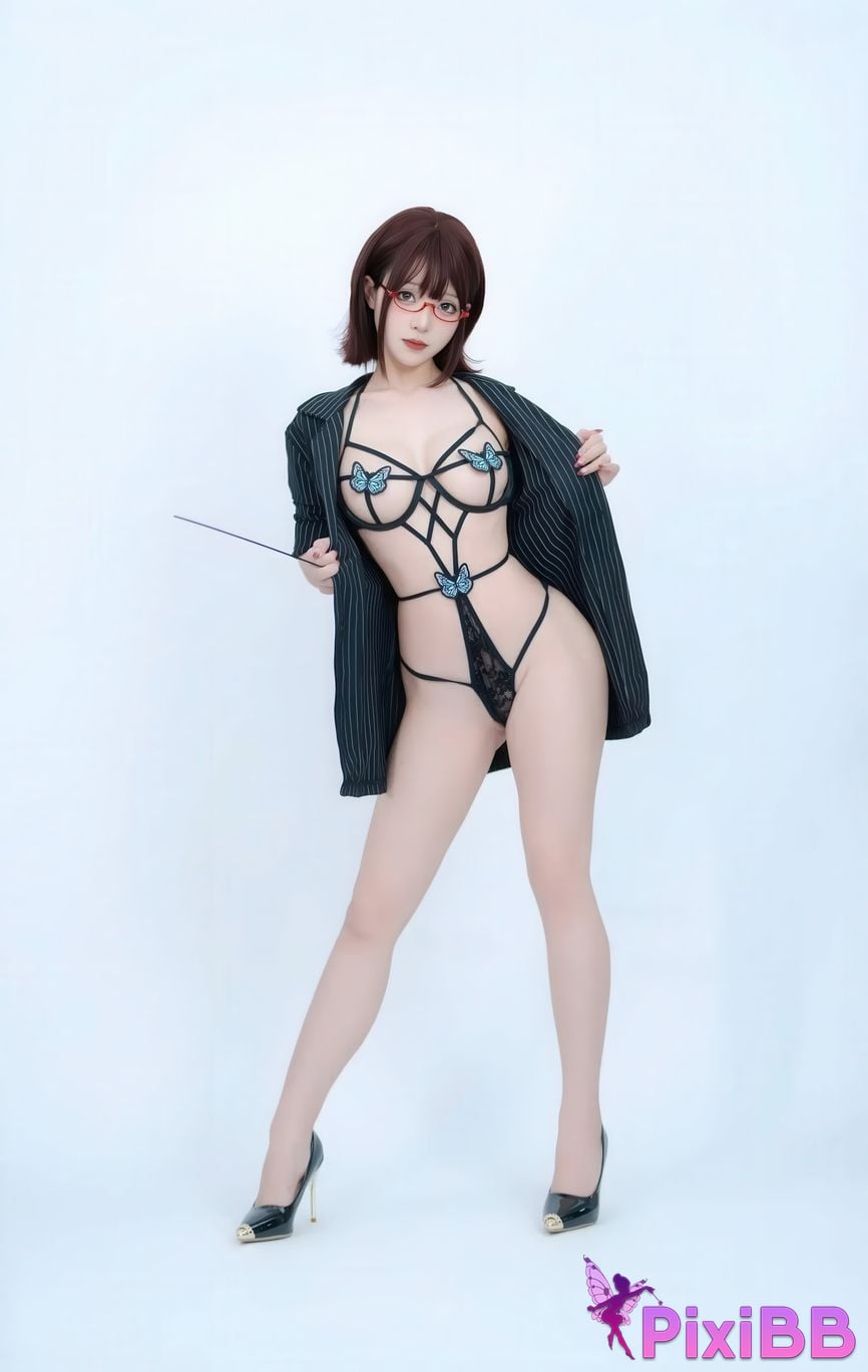 Cosplayer Bangni Bonnie female secretary PixiBB.COM 023