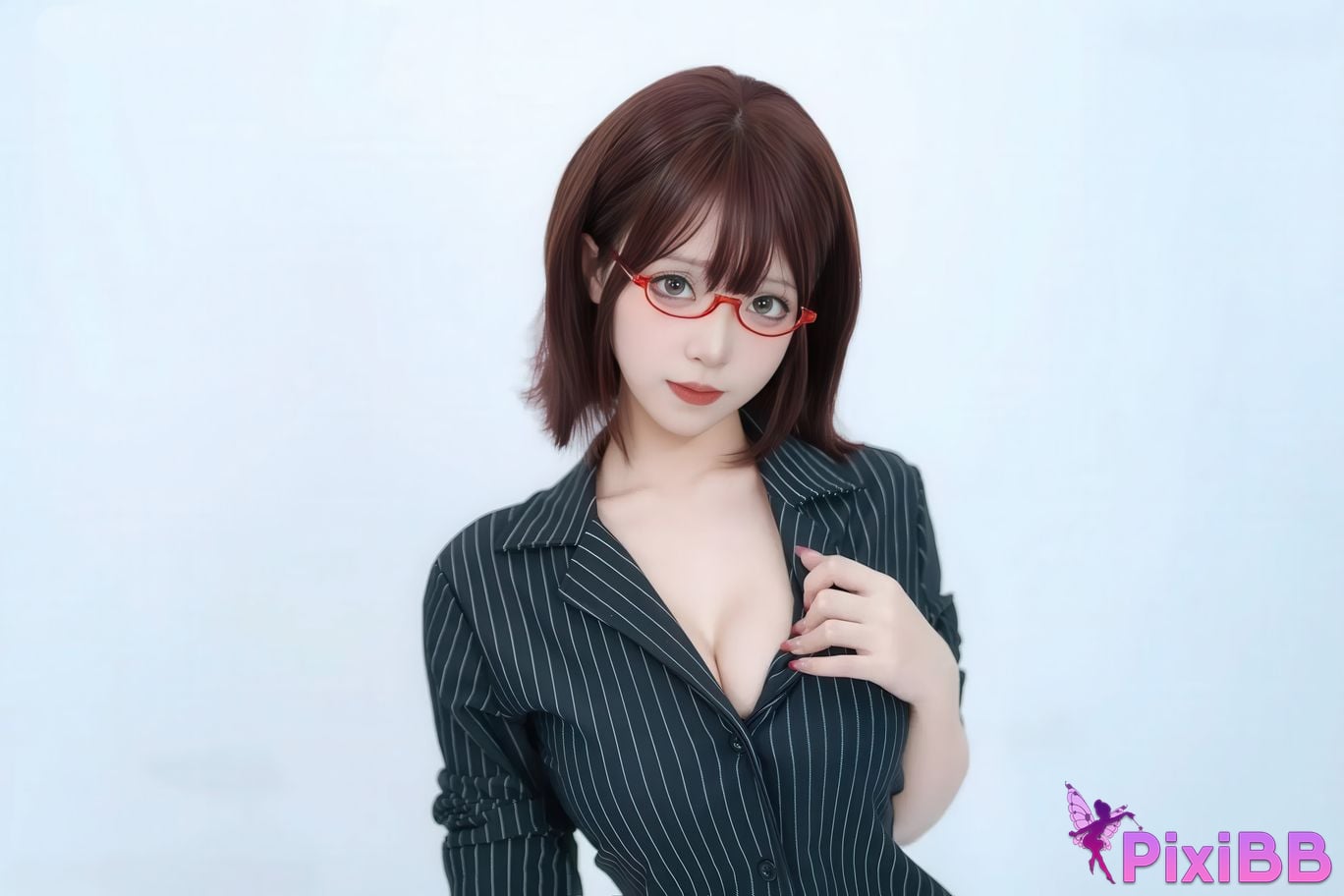 Cosplayer Bangni Bonnie female secretary PixiBB.COM 028