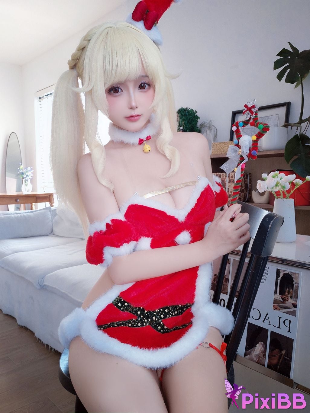 Cosplayer Hinajiao Christmas day PixiBB.COM 077