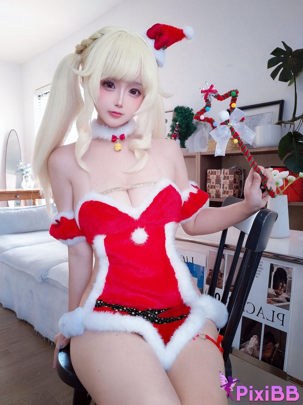 Cosplayer Hinajiao Christmas day PixiBB.COM 078