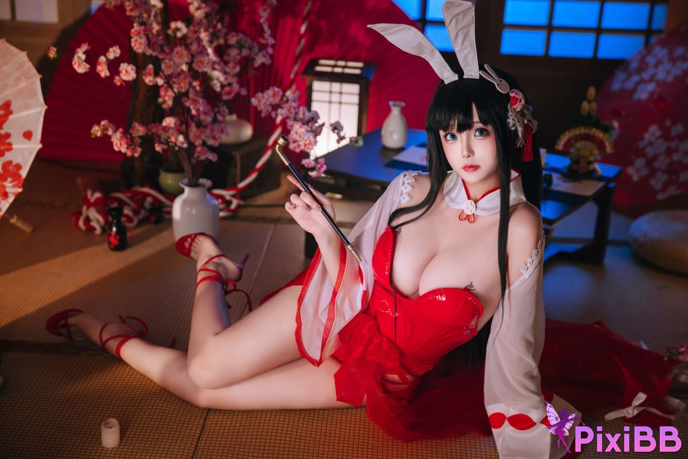 Cosplay Hinajiao Azur Lane Oyama Bunny Girl PixiBB.COM 001