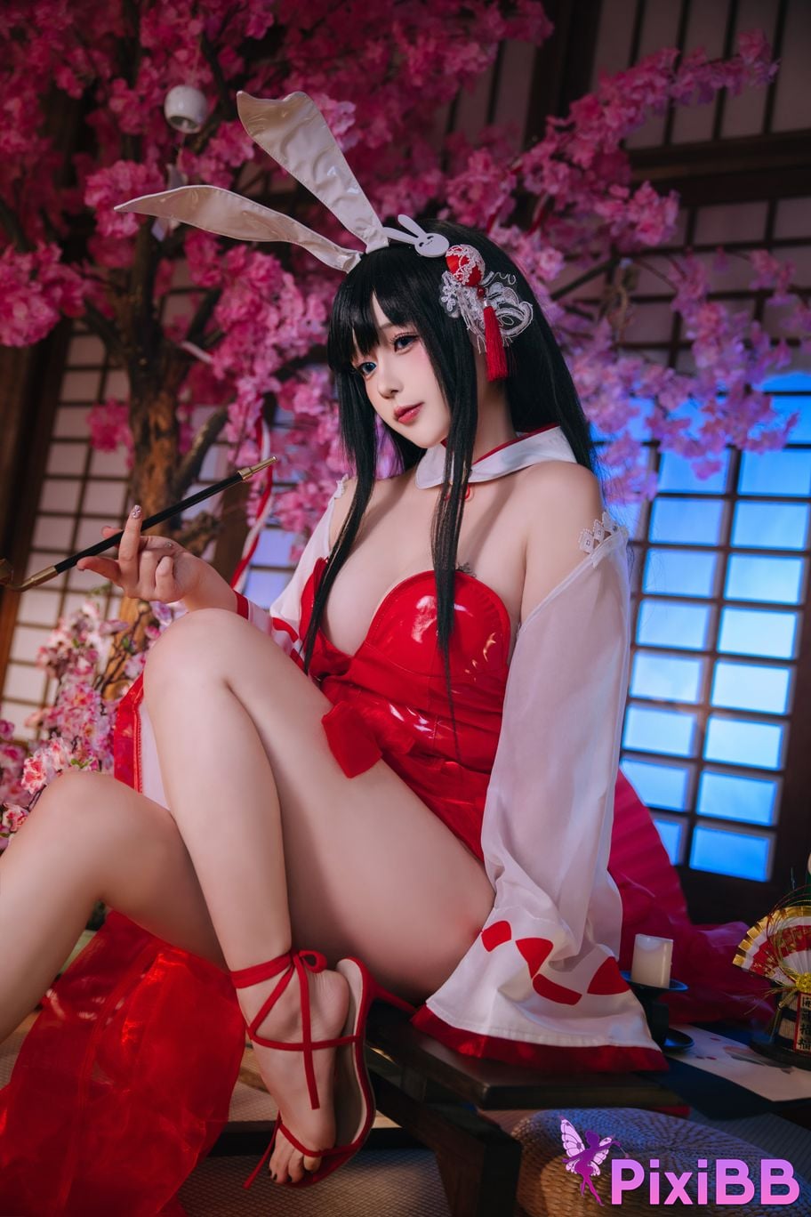 Cosplay Hinajiao Azur Lane Oyama Bunny Girl PixiBB.COM 003
