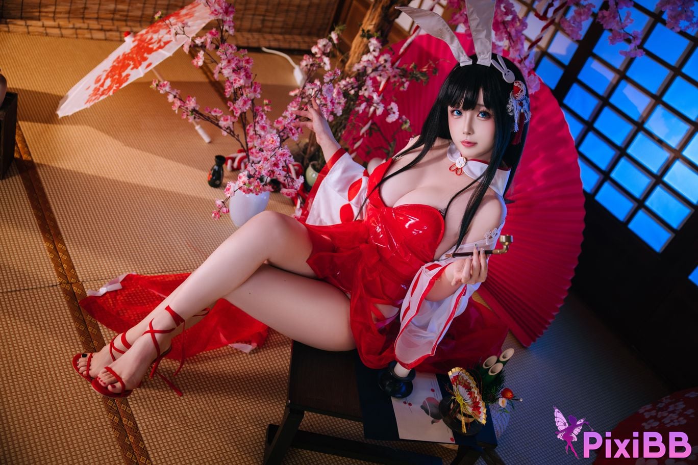 Cosplay Hinajiao Azur Lane Oyama Bunny Girl PixiBB.COM 005