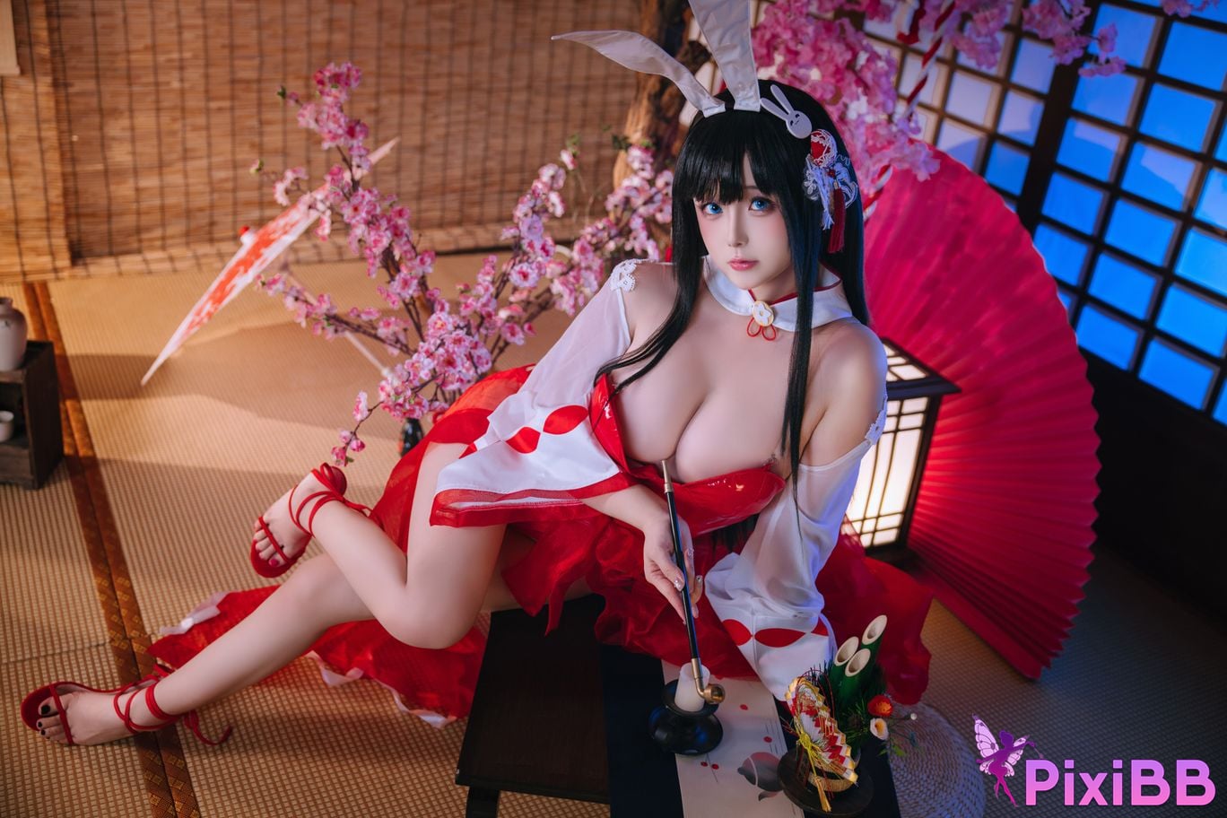 Cosplay Hinajiao Azur Lane Oyama Bunny Girl PixiBB.COM 007