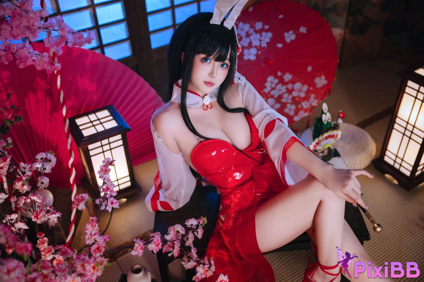 Cosplay Hinajiao Azur Lane Oyama Bunny Girl PixiBB.COM 008