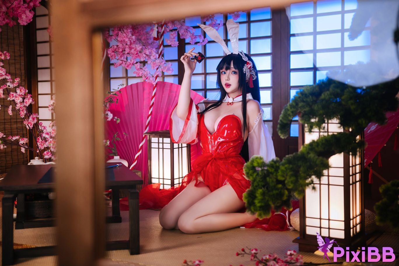 Cosplay Hinajiao Azur Lane Oyama Bunny Girl PixiBB.COM 010