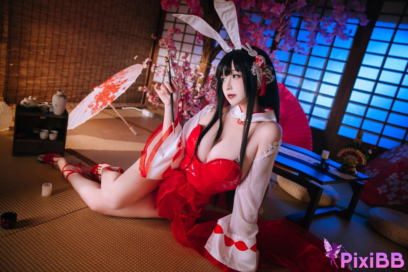 Cosplay Hinajiao Azur Lane Oyama Bunny Girl PixiBB.COM 012