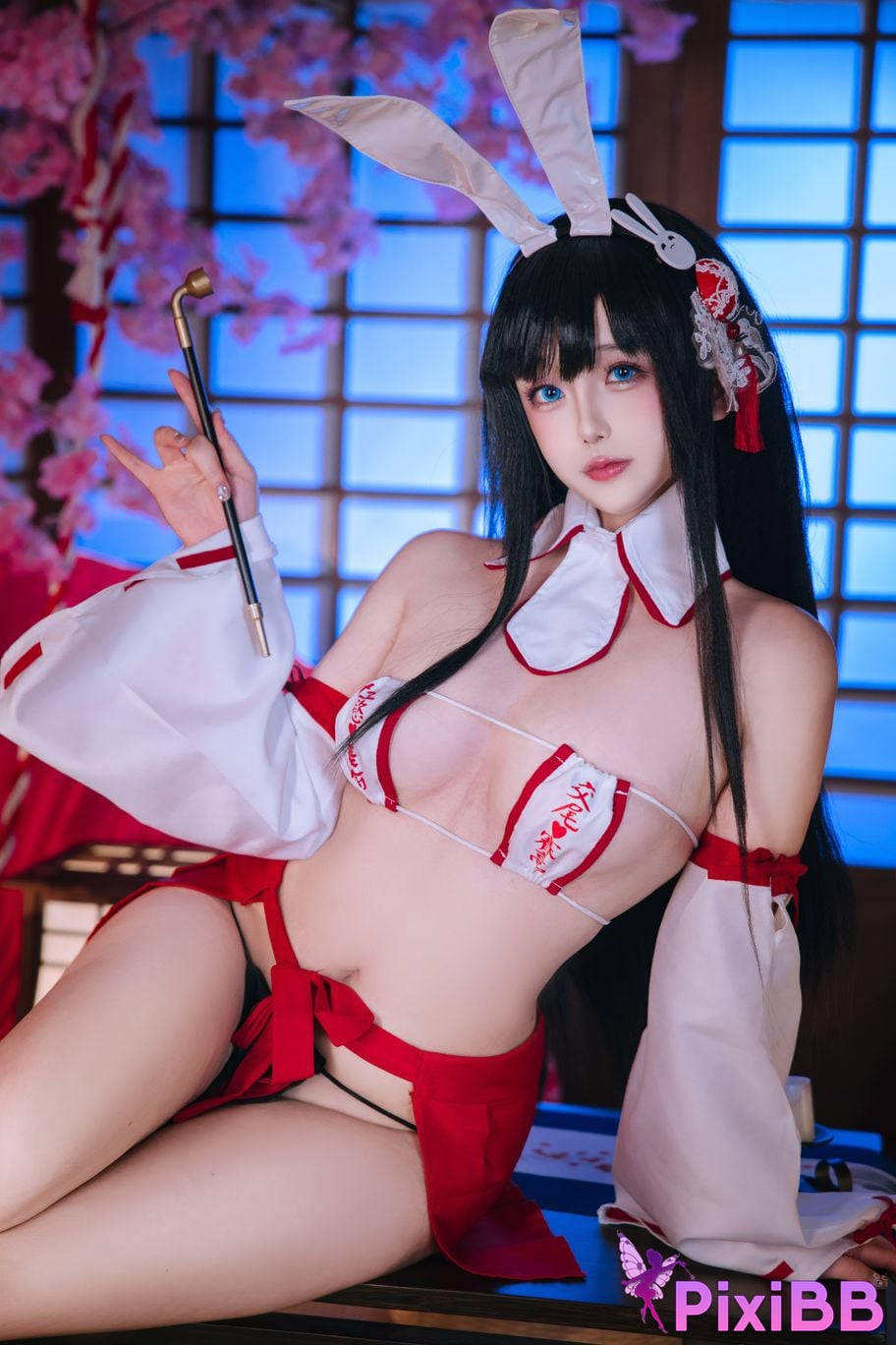 Cosplay Hinajiao Azur Lane Oyama Bunny Girl PixiBB.COM 018