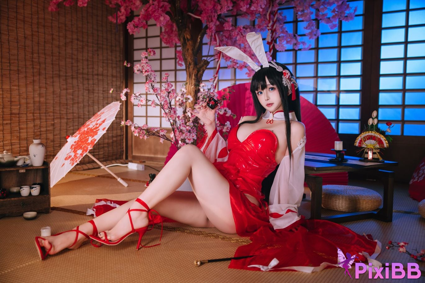 Cosplay Hinajiao Azur Lane Oyama Bunny Girl PixiBB.COM 023