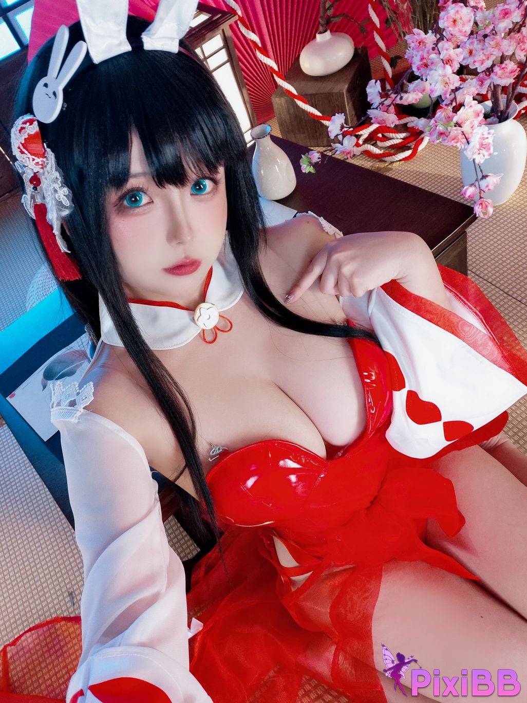 Cosplay Hinajiao Azur Lane Oyama Bunny Girl PixiBB.COM 033