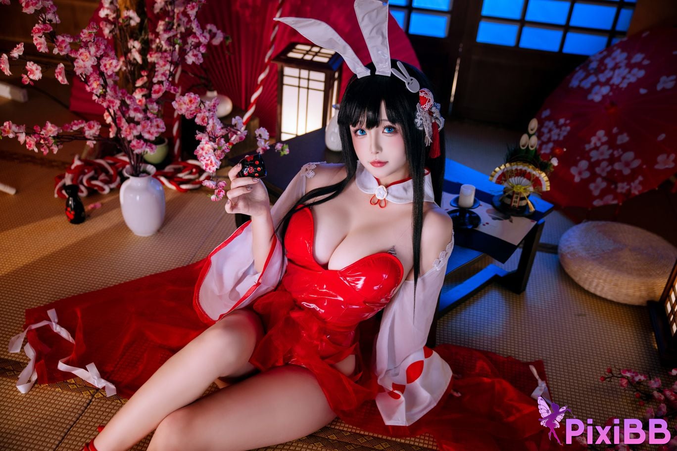 Cosplay Hinajiao Azur Lane Oyama Bunny Girl PixiBB.COM 034