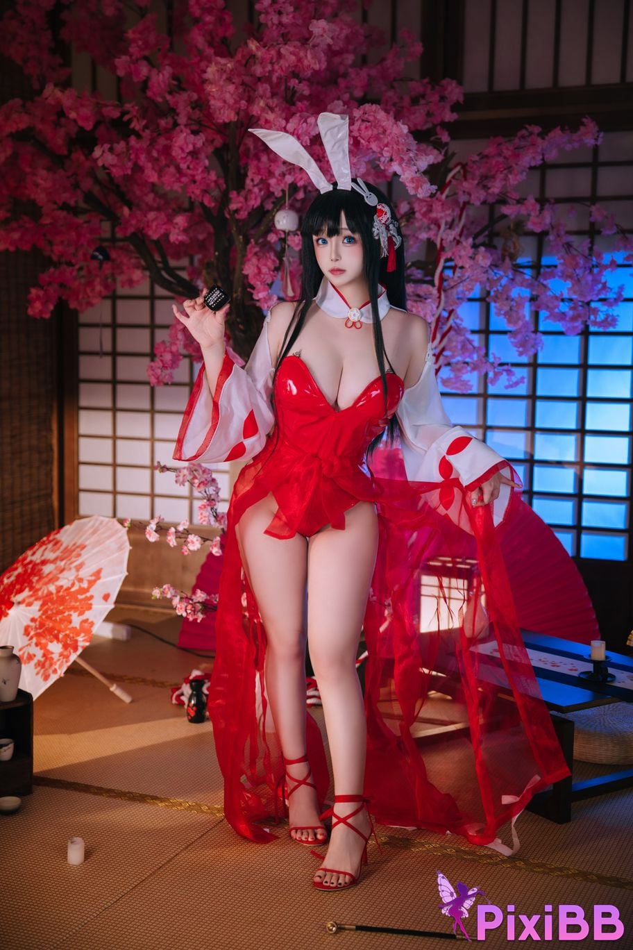 Cosplay Hinajiao Azur Lane Oyama Bunny Girl PixiBB.COM 043